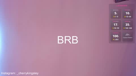 Cherrykingsley online show from February 19, 2:23 pm