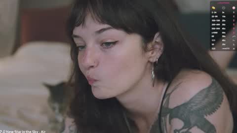 Snapshot of _freckles chatting on March 14, 10:48 pm Jacqui Queen goddess motorcycle mozzarella Jaq next livestream see bio online show from March 14, 10:48 pm