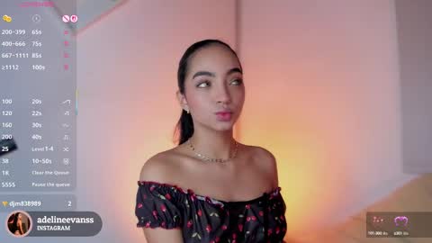 Snapshot of adelineevanss chatting on March 7, 4:02 am adeline online show from March 7, 4:02 am