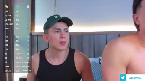 Snapshot of alan_nd_kevin chatting on July 18, 11:58 am Alan Kevin can we reach 100 thumbs up please guys online show from July 18, 11:58 am