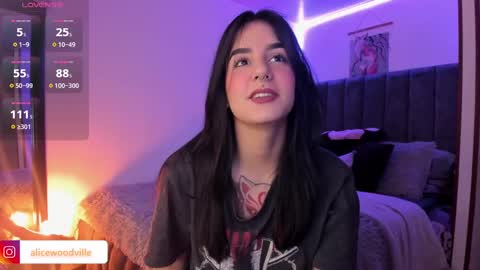 Snapshot of alicewoodville chatting on February 12, 1:30 am Alice online show from February 12, 1:30 am