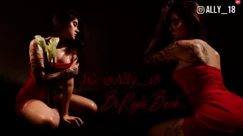 Snapshot of ally_addams chatting on July 7, 7:23 am Ally online show from July 7, 7:23 am