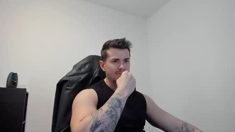 Snapshot of alphagodleatherking92 chatting on October 14, 11:55 am LeatherMaster online show from October 14, 11:55 am