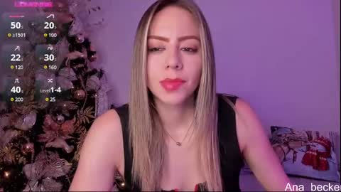 Snapshot of ana_becker1 chatting on December 6, 9:32 am Ana online show from December 6, 9:32 am