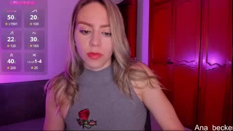 Snapshot of ana_becker1 chatting on February 8, 11:01 am Ana online show from February 8, 11:01 am