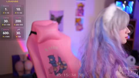 Snapshot of annie_may_may chatting on January 25, 2:25 pm Annie May online show from January 25, 2:25 pm