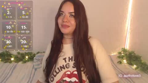 Snapshot of apriil_3 chatting on March 2, 7:21 am Abril Freelance Model online show from March 2, 7:21 am