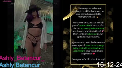 Ashly Betancur  online show from December 16, 6:32 am