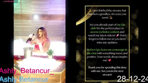 Ashly Betancur  online show from December 28, 6:06 am