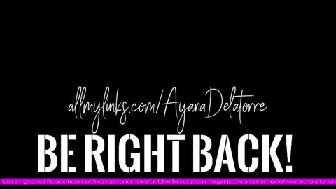 Ayana Delatorre online show from September 11, 2:00 am
