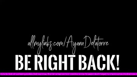 Ayana Delatorre online show from September 18, 11:29 pm