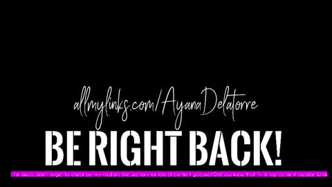 Ayana Delatorre online show from November 14, 9:46 pm