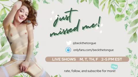 Beck the tongue online show from October 27, 6:39 am