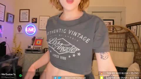 Beck the tongue online show from February 19, 10:39 pm