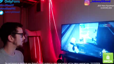 Snapshot of bigjohnny550 chatting on December 13, 9:20 pm Johnny D Good online show from December 13, 9:20 pm