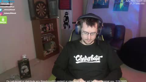 Snapshot of bigjohnny550 chatting on February 28, 10:06 pm Johnny D Good online show from February 28, 10:06 pm