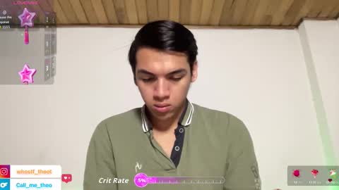 Snapshot of call_me_theo chatting on September 13, 8:58 am Mateo online show from September 13, 8:58 am