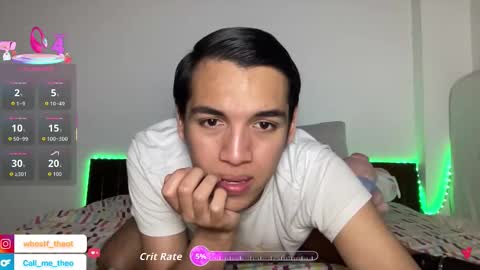 Snapshot of call_me_theo chatting on September 25, 5:33 am Mateo online show from September 25, 5:33 am
