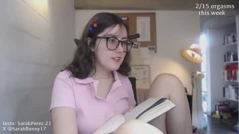 Snapshot of cherrybunny21 chatting on October 14, 10:21 pm Sarah Prez online show from October 14, 10:21 pm