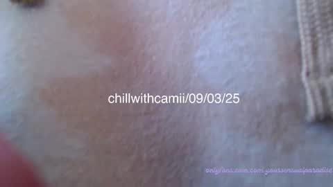 Snapshot of chillwithcamii chatting on March 9, 12:53 pm yoursensualparadise online show from March 9, 12:53 pm