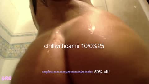 Snapshot of chillwithcamii chatting on March 10, 12:48 pm yoursensualparadise online show from March 10, 12:48 pm