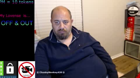 Snapshot of chunkymonkey420 chatting on February 15, 7:06 am Spencer Smokey Bear online show from February 15, 7:06 am