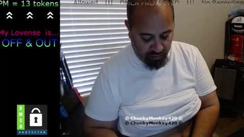 Snapshot of chunkymonkey420 chatting on February 26, 7:05 pm Spencer Smokey Bear online show from February 26, 7:05 pm