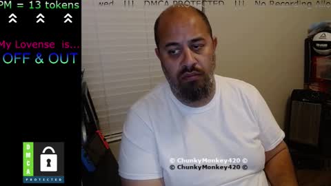 Snapshot of chunkymonkey420 chatting on February 27, 10:26 am Spencer Smokey Bear online show from February 27, 10:26 am