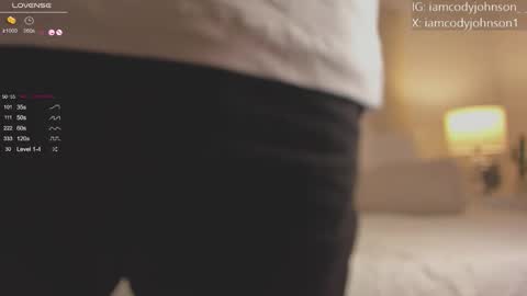 Snapshot of cody_johnsonn_ chatting on October 24, 8:05 pm CODY online show from October 24, 8:05 pm