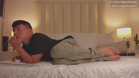 Snapshot of cody_johnsonn_ chatting on October 30, 8:20 pm CODY online show from October 30, 8:20 pm