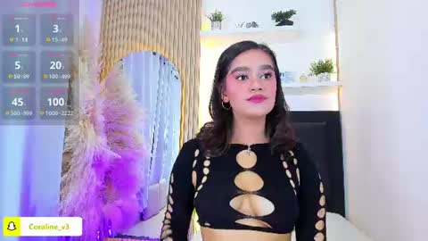 Coraline connected from 10 pm to 6 am Colombia time online show from July 8, 12:42 pm