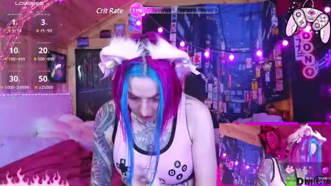 Snapshot of cybernekko chatting on January 30, 5:30 am Neko online show from January 30, 5:30 am