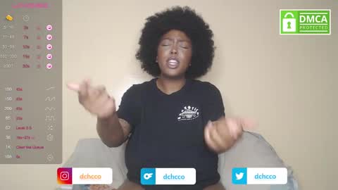 Snapshot of dchcco chatting on September 29, 11:20 pm Duchess Coco - Coco Puffs online show from September 29, 11:20 pm