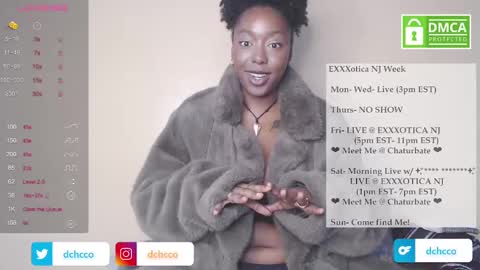 Snapshot of dchcco chatting on October 20, 5:57 pm Duchess Coco - Coco Puffs online show from October 20, 5:57 pm