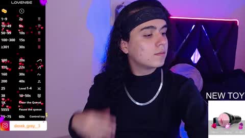 Snapshot of derek_grey1 chatting on February 19, 6:10 pm Derek independent online show from February 19, 6:10 pm