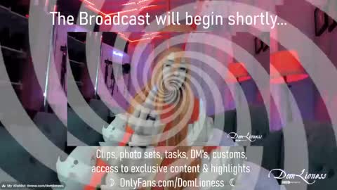 DomLioness online show from March 27, 11:15 pm