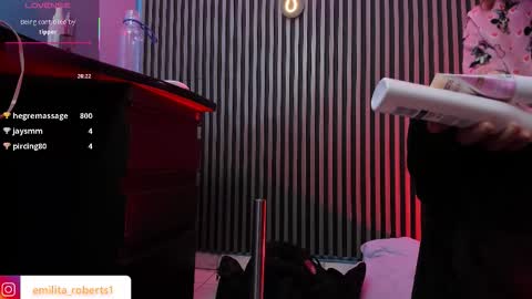 Snapshot of emily_roberts1 chatting on November 3, 3:30 am Emily online show from November 3, 3:30 am