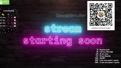 Snapshot of eva69muller chatting on December 19, 6:12 pm Eva  next show  8pm CEST AMST online show from December 19, 6:12 pm
