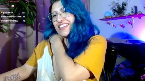 Snapshot of evethereal chatting on January 25, 8:10 am Blue Eva. online show from January 25, 8:10 am