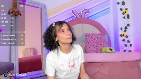 Snapshot of evie_clark_ chatting on January 7, 7:17 pm My name is Evie nice to meet you really get to know me better private is open online show from January 7, 7:17 pm