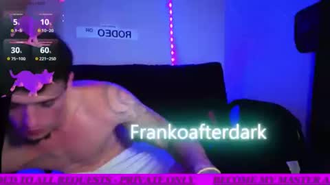 Snapshot of frankoafterdark chatting on November 16, 2:39 am Franco online show from November 16, 2:39 am