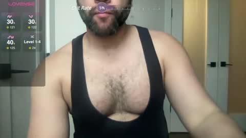 Snapshot of fuckyeahcoach chatting on January 31, 1:34 pm Muscle Bear Jock in Training online show from January 31, 1:34 pm
