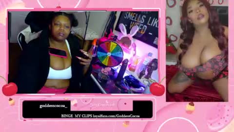 Goddess Cocoa online show from July 13, 4:15 am