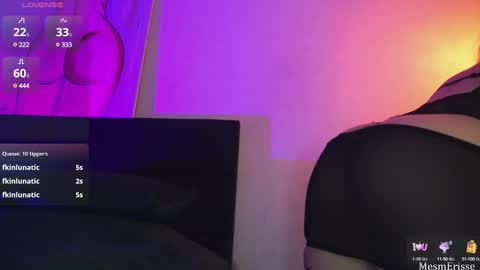 Snapshot of goddesseriss chatting on February 11, 8:48 am MesmErisse online show from February 11, 8:48 am