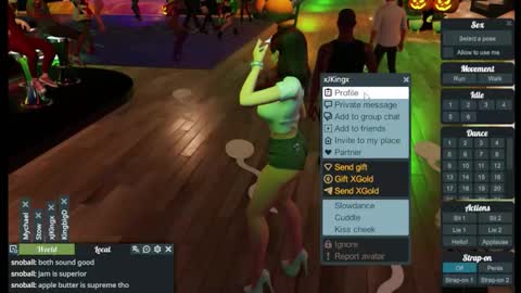 Snapshot of grs08 chatting on October 21, 11:05 pm Stella online show from October 21, 11:05 pm