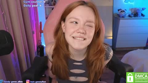 Snapshot of gwen_allen chatting on May 14, 11:33 pm I am Gwen online show from May 14, 11:33 pm