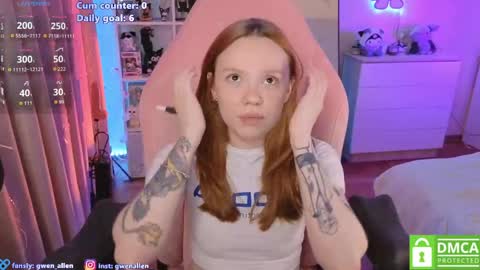 Snapshot of gwen_allen chatting on June 7, 11:08 pm I am Gwen online show from June 7, 11:08 pm