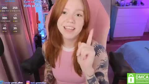Snapshot of gwen_allen chatting on June 21, 12:46 am I am Gwen online show from June 21, 12:46 am