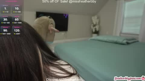 Snapshot of heatherbby chatting on April 12, 10:59 pm Heather online show from April 12, 10:59 pm