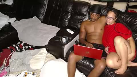 Snapshot of hotebonycouple713 chatting on February 17, 12:54 am Sasha Daniel online show from February 17, 12:54 am